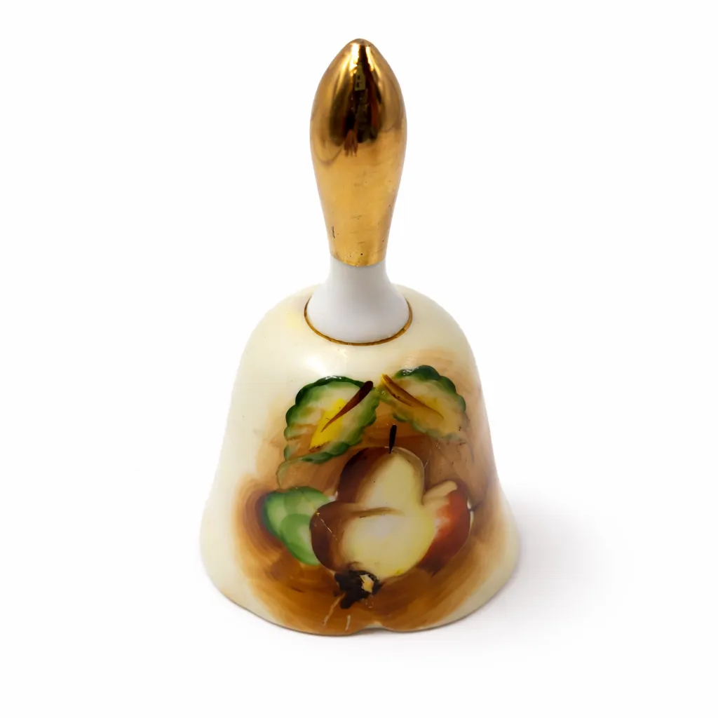 Crown Geisha Hand-Painted Porcelain Fruit Bell
